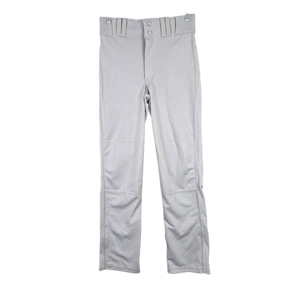 Boys Champro Gray Baseball Pants MVP Open Bottom Relaxed Fit Youth Size L